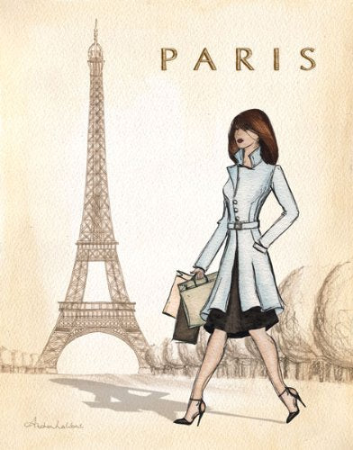 Paris, London, Roma and New York Set by Andrea Laliberte 11"x14" Art Print Poster