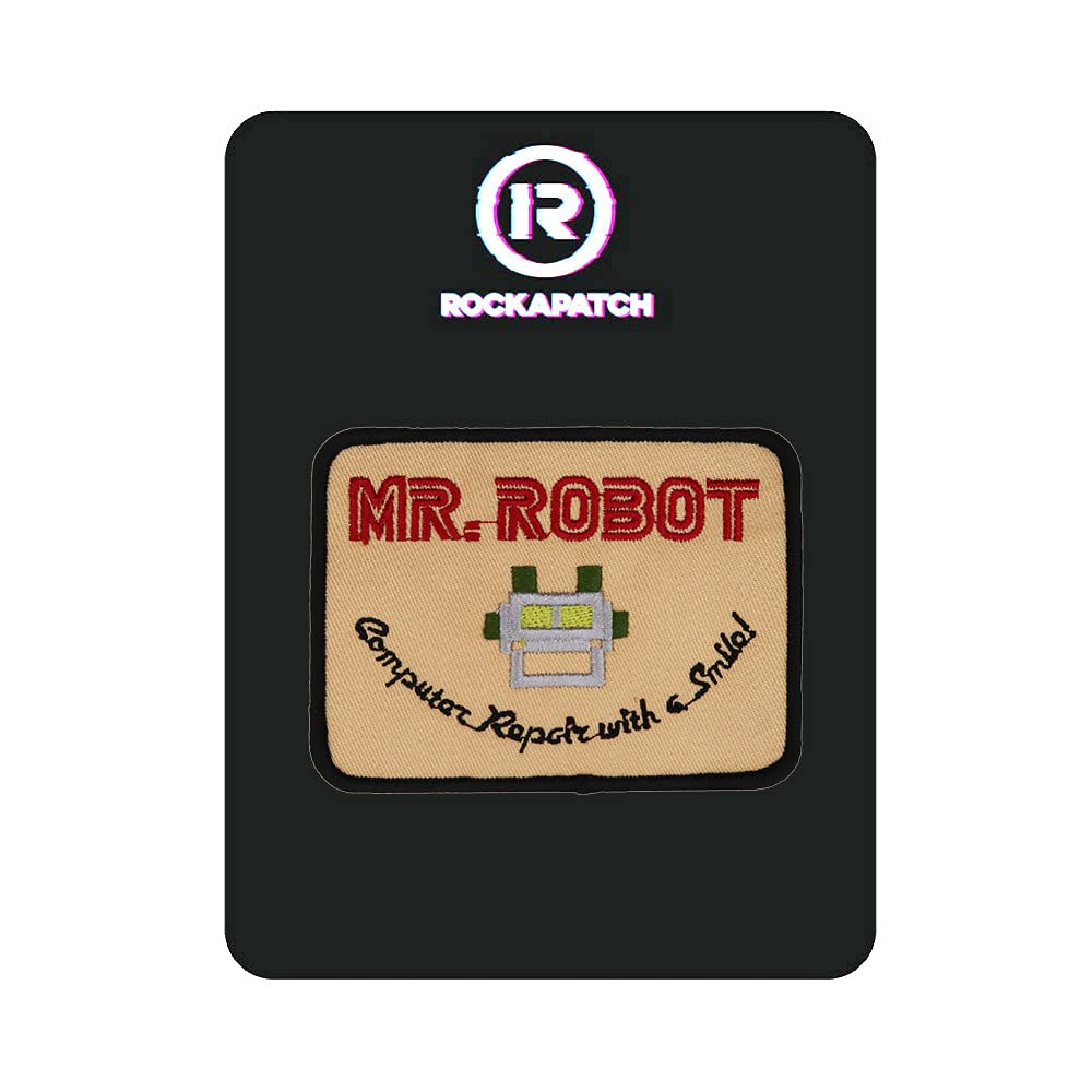 Mr. Robot Embroidered Iron On Patch Halloween Costume DIY