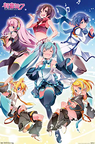 Trends International Hatsune Miku - Group Wall Poster, 22.375" x 34", Unframed Version