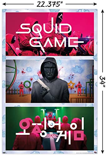 Trends International Netflix Squid Game - Collage Wall Poster, 22.375" x 34", Unframed Version