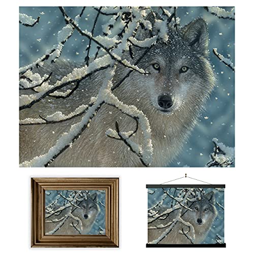 3D LiveLife Lenticular Wall Art Prints - Broken Silence from Deluxebase. Unframed 3D Wolf Poster. Perfect wall decor. Original artwork licensed from renowned artist, Collin Bogle