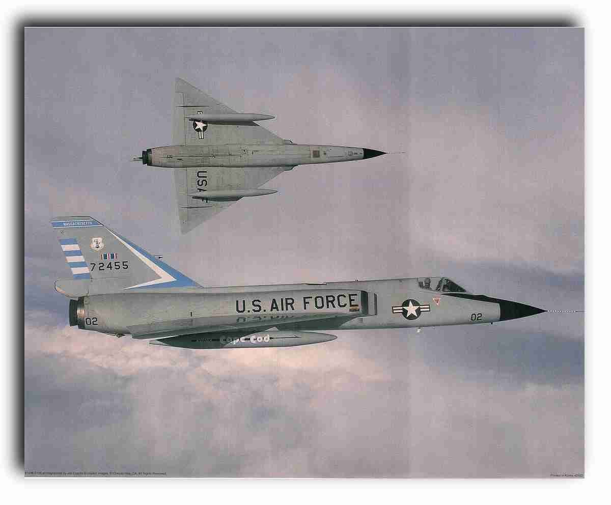 Military Aircraft Vintage Convair F-106 jet Delta Dart Interceptor Wall Decor Art Print Poster (16x20)