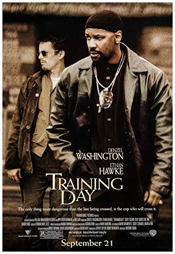 Training Day Movie Poster 24 x 36 Inches Full Sized Print Unframed Ready for Display