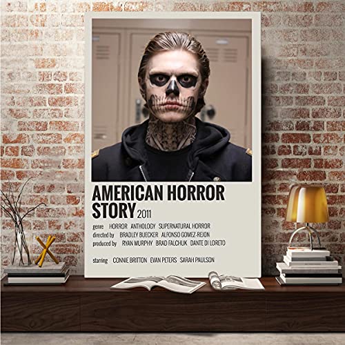 American Horror Story Poster,Playboy Poster,Horror Poster,Canvas Wall Art For Living Room Decor Aesthetic Vintage Posters & Prints Cute Pictures Bedroom Cuadros Para Dormitorios Unframed 12x18 inches