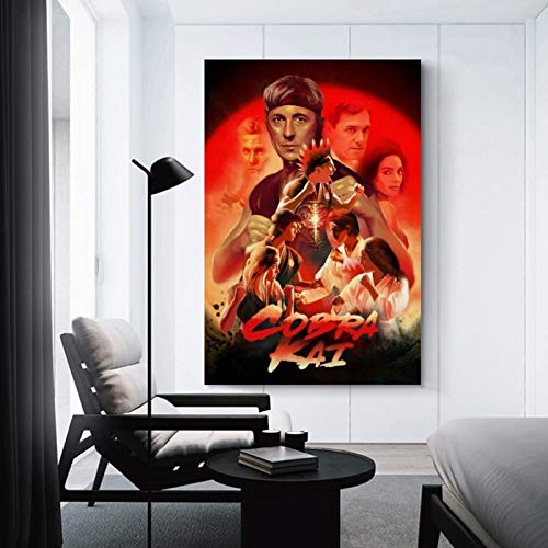 Cobra Kai Posters Canvas Art Poster and Wall Art Picture Print Modern Family Bedroom Decor Posters 12x18inch(30x45cm)