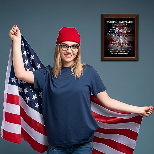 I Am A Soldier - Patriotic Wall Art Poster, Our Motivational Wall Decor Poster Is An Ideal Inspirational American Flag Art For Home Decor, Bedroom Decor, Boy Room Decor or 4th Of July, Unframed - 8x10