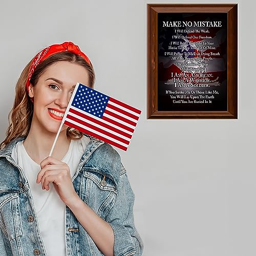 I Am A Soldier - Patriotic Wall Art Poster, Our Motivational Wall Decor Poster Is An Ideal Inspirational American Flag Art For Home Decor, Bedroom Decor, Boy Room Decor or 4th Of July, Unframed - 8x10