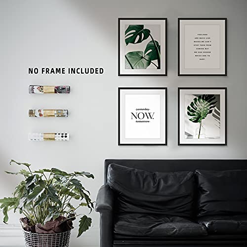 Botanical Prints Poster Wall Decor, Motivational Wall Art Prints Poster, 8x10 Canvas Prints Unframed Set of 4, Plant Posters Aesthetic for Bedroom