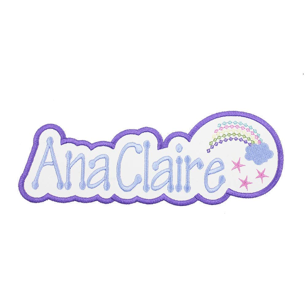 Rainbow Name Personalized Patch your choice of sew on or iron on patch