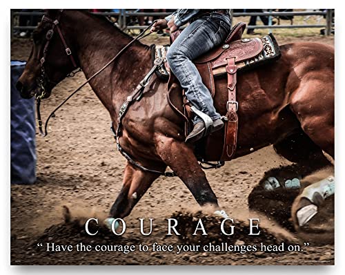 Apple Creek Horse Motivational Poster Art Print 11x14 Cowboy Cowgirl Riding Rodeo Western Wall Decor Pictures