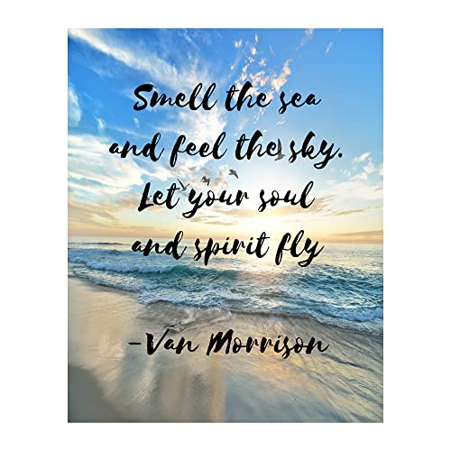 Into the Mystic - Van Morrison Music Decor Wall Art, Our Beach Wall Decor Poster Print is Great For Music Room, Office Decor, Home Decor, Bedroom Decor or Living Room Decor Aesthetic Unframed - 8x10