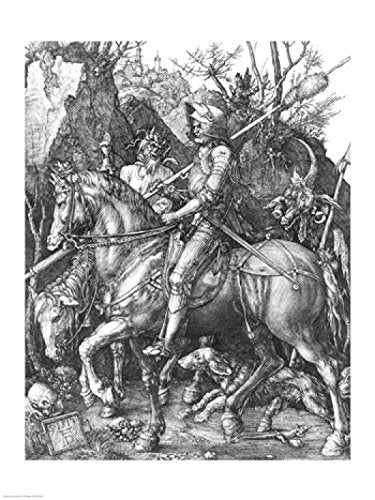 Posterazzi The Knight Death and the Devil 1513 Poster Print by Albrecht Durer, (8 x 10)