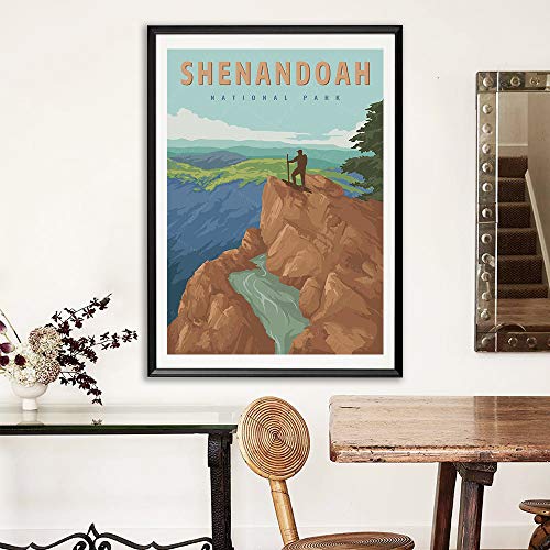 xtvin, Shenandoah National Park America Vintage Travel Poster Art Print Painting Home Decoration Gift