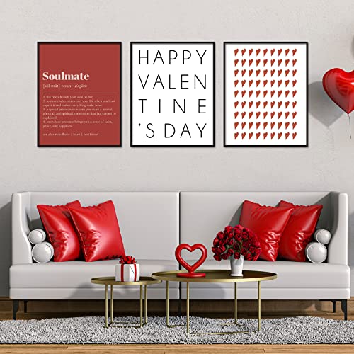 AnyDesign 6Pcs Valentine's Day Boho Wall Art Prints Romantic Minimalist Art Poster Aesthetic Heart Letter Posters Room Decor Aesthetic for Gallery Living Room Bathroom Wall Decor (8''x10'' UNFRAMED)