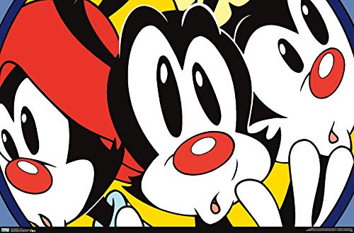 Trends International Animaniacs - Faces Wall Poster, 22.375" x 34", Unframed Version