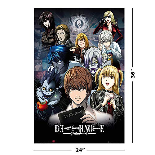 POSTER STOP ONLINE Death Note - Manga/Anime TV Show Poster/Print (Character Collage) (Size 24" x 36")