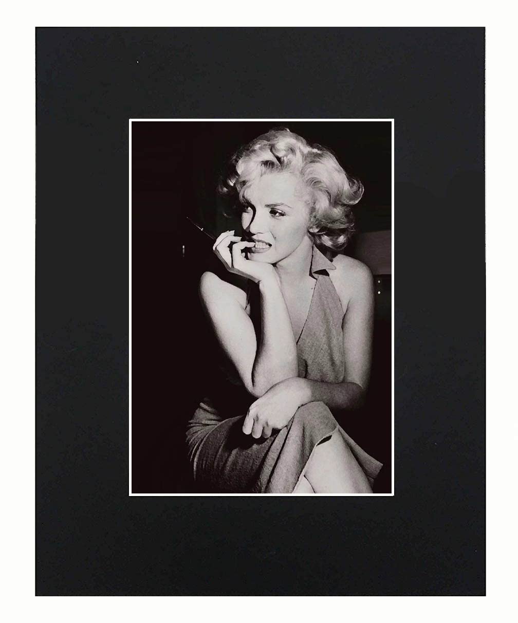 Marilyn Monroe Portrait Art Artworks Print Picture Photograph Mini Poster Gift Wall Decor Display Size with Matted 8x10