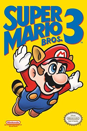 Pyramid America Super Mario Bros 3 Poster Art Print: Iconic Nintendo Video Game Characters Wall Art Decor for Room Aesthetics, Gaming Room & Living Room Decor 24x36 inches