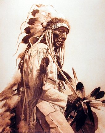 Native American The Old Chief Cheyenne Wall Decor Art Print Poster (16x20)