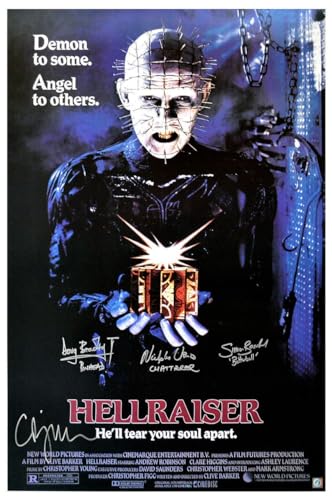 BUY ART FOR LESS Officially Licensed Clive Barkers-Hellraiser 1987 Horror Film 24 x 36 Inch Art Poster - Decorative Print - Poster Paper - Ready to Frame