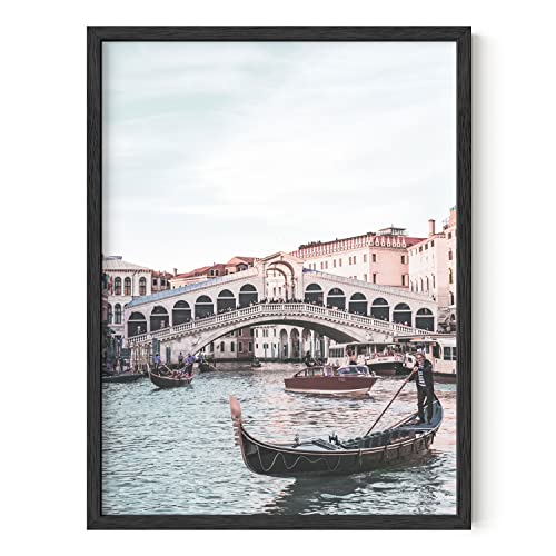 HAUS AND HUES Italy Poster Gondola Art Italy Prints Europe Wall Art Italy Wall Art Venice Wall Art Rome Wall Poster Wall Art of Italy Poster Italy Italy Wall Art Decor | UNFRAMED 12” x 16”