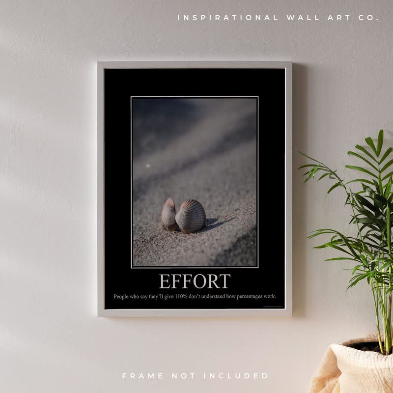 Effort Demotivational Poster Snarky Ironic Funny Sarcastic Office Wall Decor Art Print 11x14 Inches Unframed