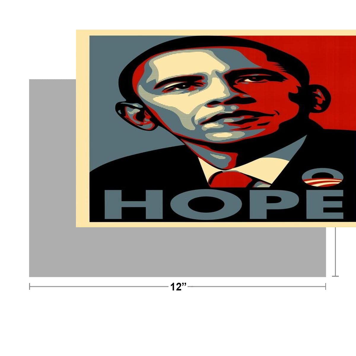 Barack Obama Poster Hope American President Motivational Inspirational Quote Classy Cool Aesthetic Modern Wall Graphic Picture Photograph Office Thick Paper Sign Print Picture 8x12