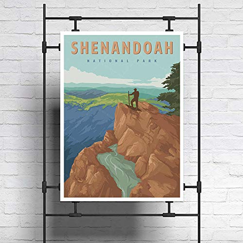 xtvin, Shenandoah National Park America Vintage Travel Poster Art Print Painting Home Decoration Gift
