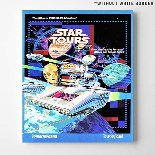 Disneyland Star Tours Tomorrowland Wall Art Poster Home Decor Print Vintage Artwork Reproduction - Unframed