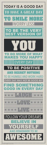 BE AWESOME 12 X 36 INCH POSTER PRINT
