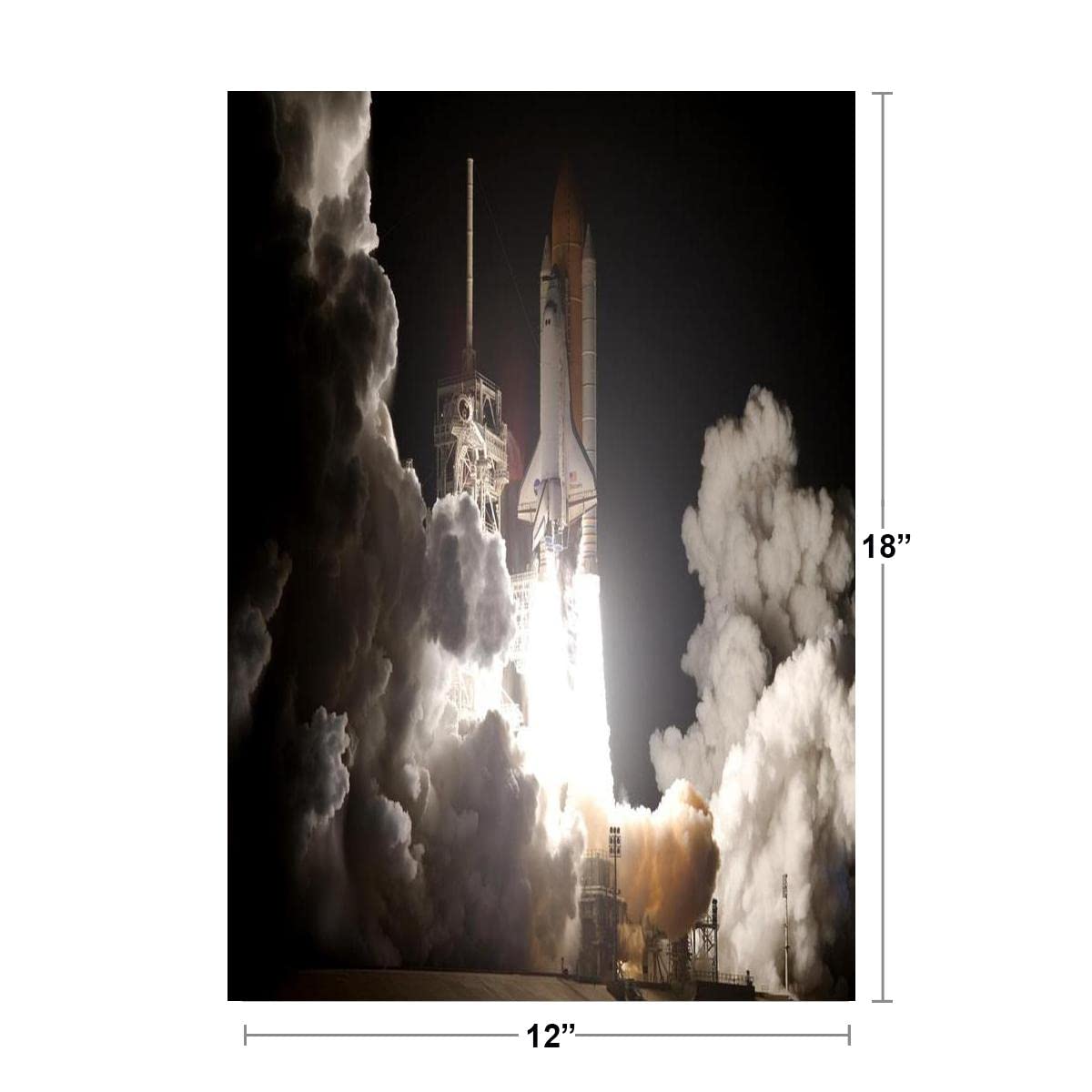 Space Shuttle Discovery Blast Off Orbiter Vehicle OV103 Spacecraft Photograph Cool Wall Decor Art Print Poster 12x18