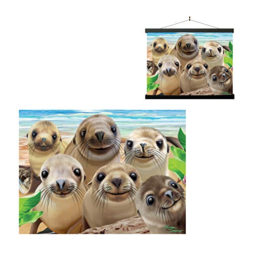 3D LiveLife Lenticular Wall Art Prints - Sea Lion Snap from Deluxebase. Unframed 3D Ocean Poster. Perfect wall decor. Original artwork licensed from renowned artist, Michael Searle