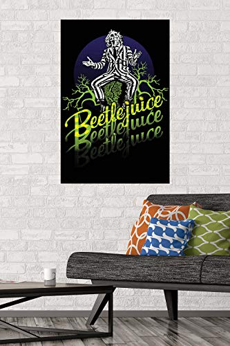 Trends International Beetlejuice-Yellow and Green Neon Wall Poster, 22.375" x 34", Unframed Version, 30 Count