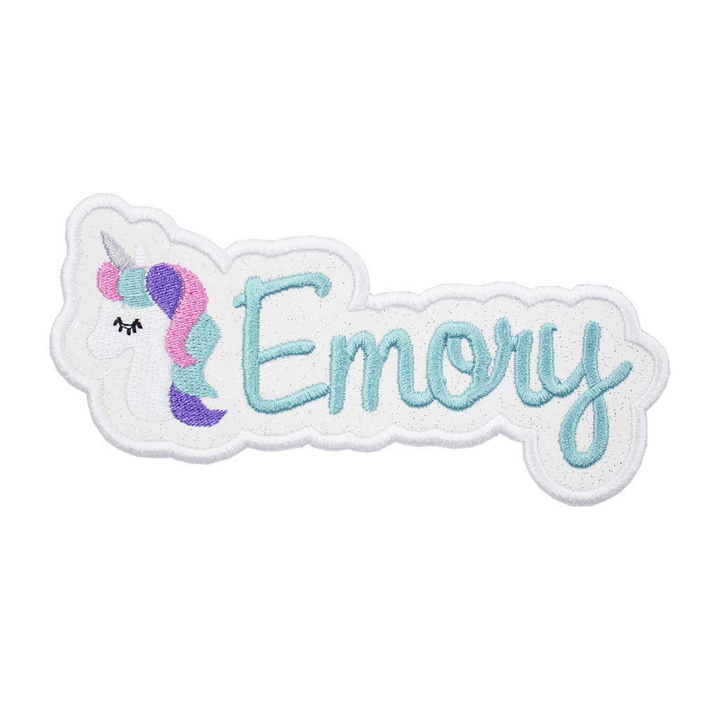 Unicorn Name Patch Personalized Patch in your choice of sew on or iron on patch