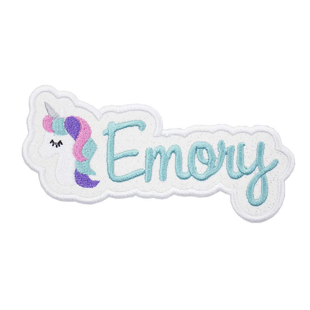 Unicorn Name Patch Personalized Patch in your choice of sew on or iron on patch