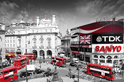 London Piccadilly Circus Art Print Poster - 24x36 Poster Print, 36x24