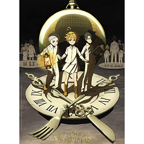 ABYSTYLE The Promised Neverland Race Against Time Unframed Mini Poster 15" x 20.5 Featuring Emma, Ray & Norman Anime Manga Wall Art Prints for Bedroom Home Office Room Decor Gift