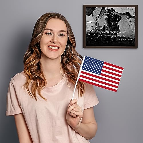 There Are Two Parties - Ulysses Grant Inspirational Patriotic Wall Decor Poster, This Motivational Wall Art Is Ideal For Home Decor, Bedroom Decor, Man Cave Room Decor, or 4th Of July, Unframed - 10x8