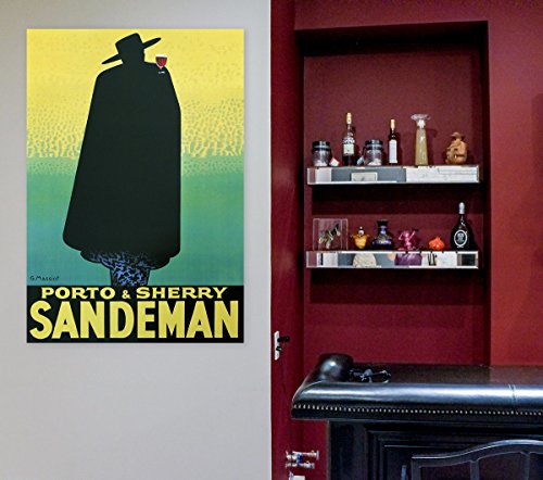 Vintage Poster Print "Porto and Sherry Sandeman" by Georges Massiot (16.25 x 23.5 inches)