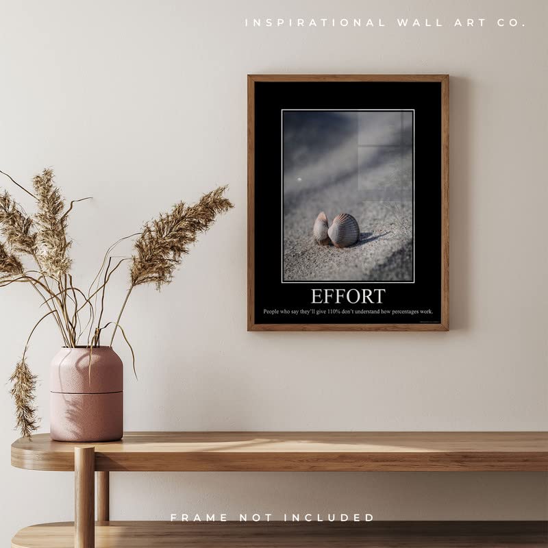 Effort Demotivational Poster Snarky Ironic Funny Sarcastic Office Wall Decor Art Print 11x14 Inches Unframed