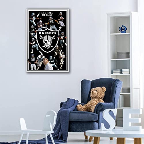 Las Vegas City Sports Raiders Football Poster American Football Sports Canvas Printed Wall Decoration Art Living Room Artwork Poster Bedroom Living Room Decoration Painting (No Frame,8x12inch)