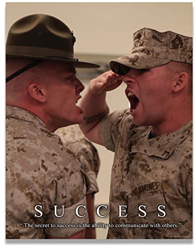 Military Motivational Poster Art Print 11x14 United States Marines Drill Instructor Infantry Soldier Sniper Tanks