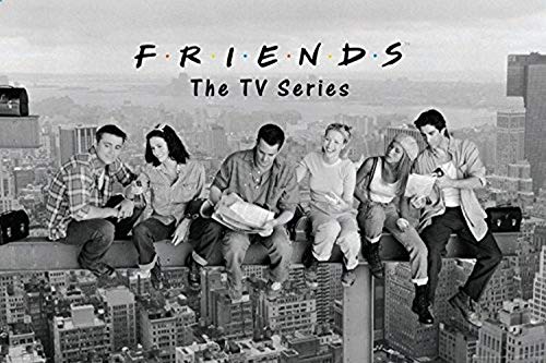 buyartforless Friends TV Show On a Beam Over New York 36x24 Art Print Poster Rachel Joey Phoebe Monica Chandler Ross