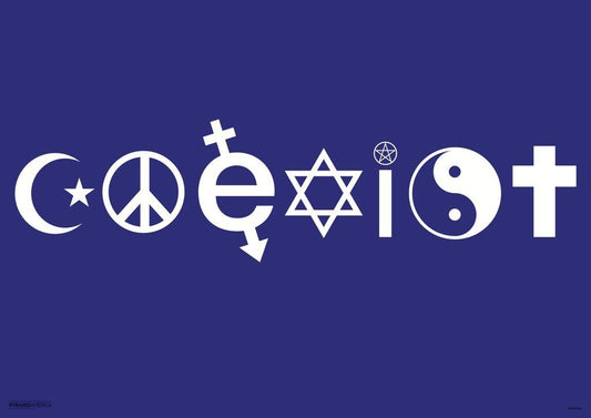Pyramid America Coexist Cool Wall Decor Art Print Poster 16.5x11.5