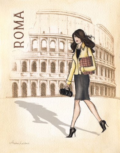Paris, London, Roma and New York Set by Andrea Laliberte 11"x14" Art Print Poster