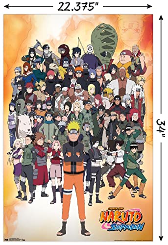 Trends International Naruto Shippuden - Group Wall Poster, 22.375" x 34", Unframed Version