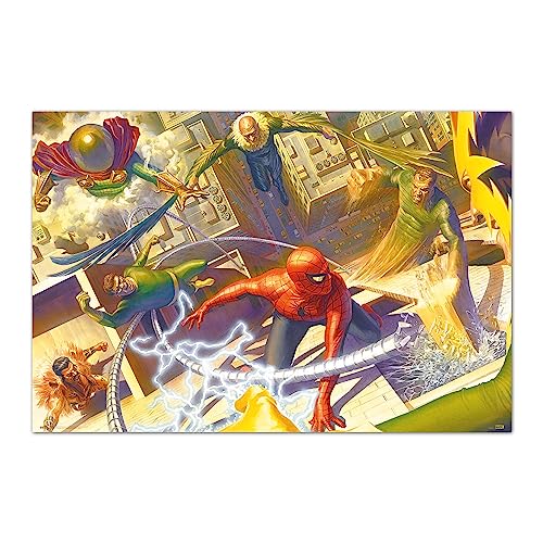 Grupo Erik Marvel Spider-Man Vs The Sinister Six By Alex Ross Poster - 35.8 x 24.2 inches / 91 x 61.5 cm - Shipped Rolled Up - Cool Posters - Art Poster - Posters & Prints - Wall Posters