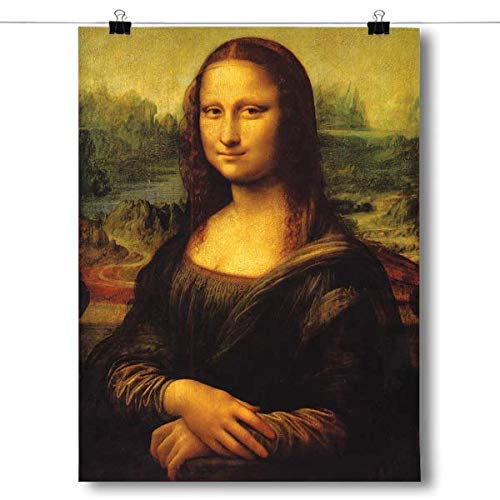 Inspired Posters - Leonardo da Vinci - Mona Lisa Decorative Wall Art Poster - Modern Home Decor - Motivational Posters - UV Print 8x10 Poster