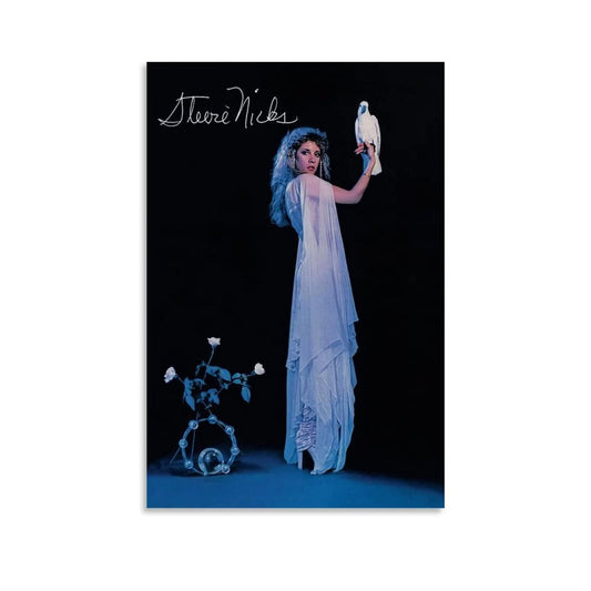LOEBKE Singer Stevie Nicks Vintage Poster Poster Decorative Painting Canvas Wall Posters And Art Picture Print Modern Family Bedroom Decor Posters 12x18inch(30x45cm)