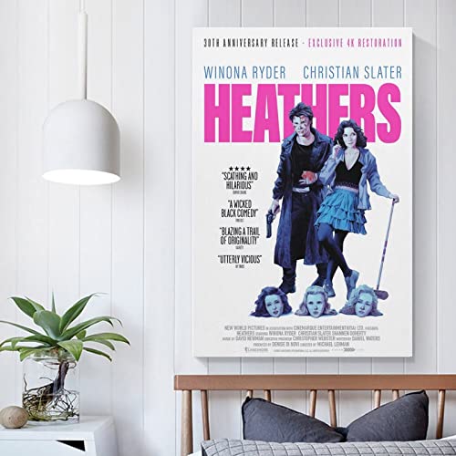 Heathers The Vintage Movie Poster Decorative Painting Canvas Wall Posters and Art Picture Print Modern Family Bedroom Decor Posters 08x12inch(20x30cm)